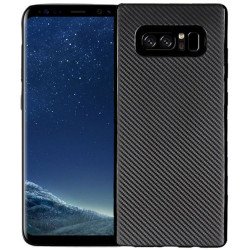 Galaxy Note 8 Carbon Fiber Design TPU Case (Black)